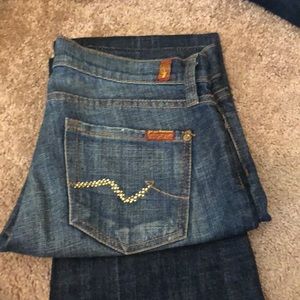 7 for all mankind blue jeans